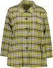 Front view yellow, grey and black plaid jacket with five buttons, Citizen Women